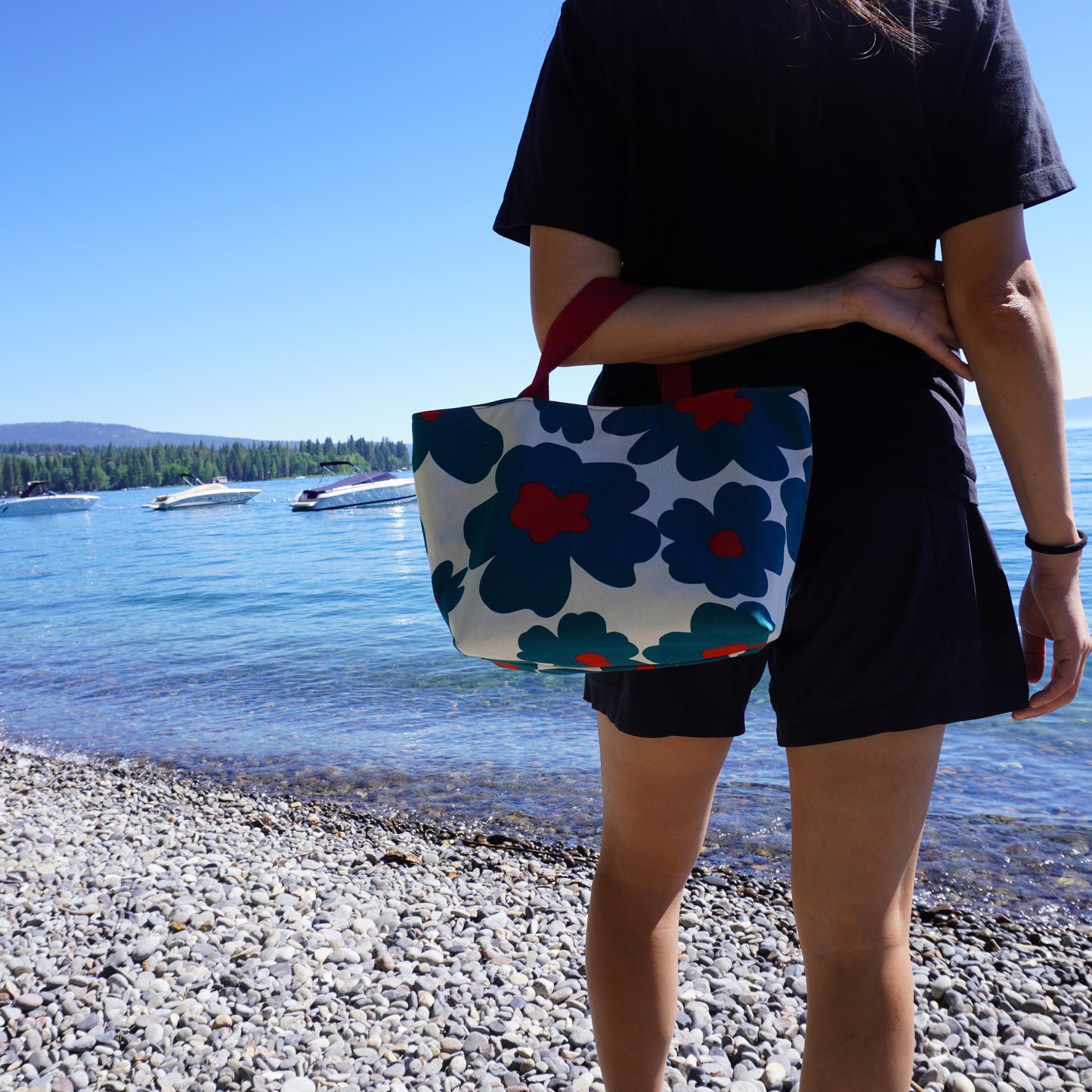 Hand-made Tote Bag - Summertime Blossoms
