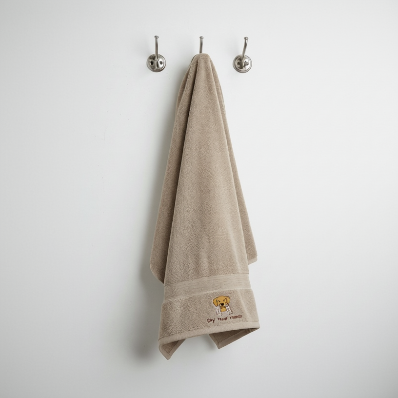 Dog Dry Your Hands Cotton Hand Towels – Funny Kitchen & Bathroom Towels for Dog Lovers