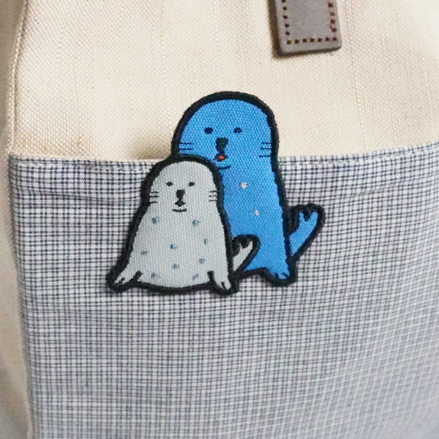 Seals Book Tote – Embroidered Canvas Bag
