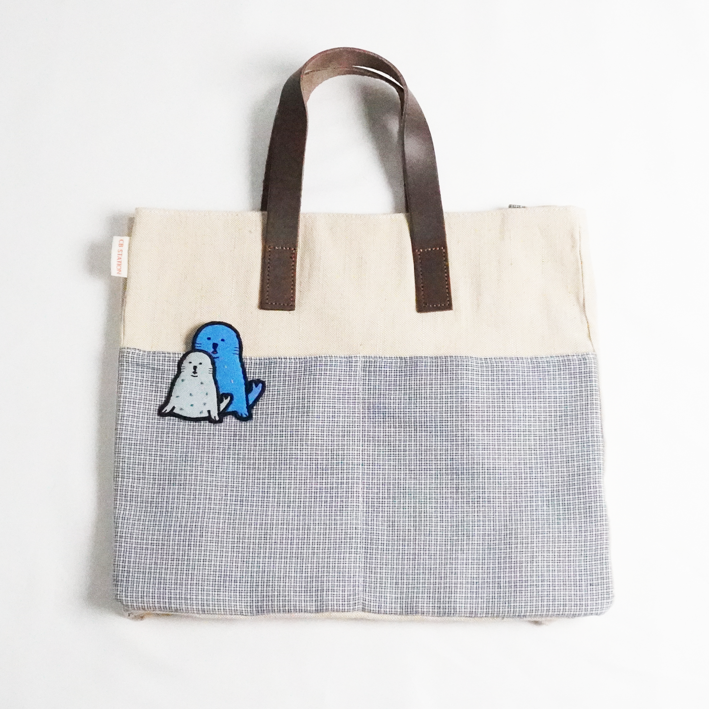 Seals Book Tote – Embroidered Canvas Bag