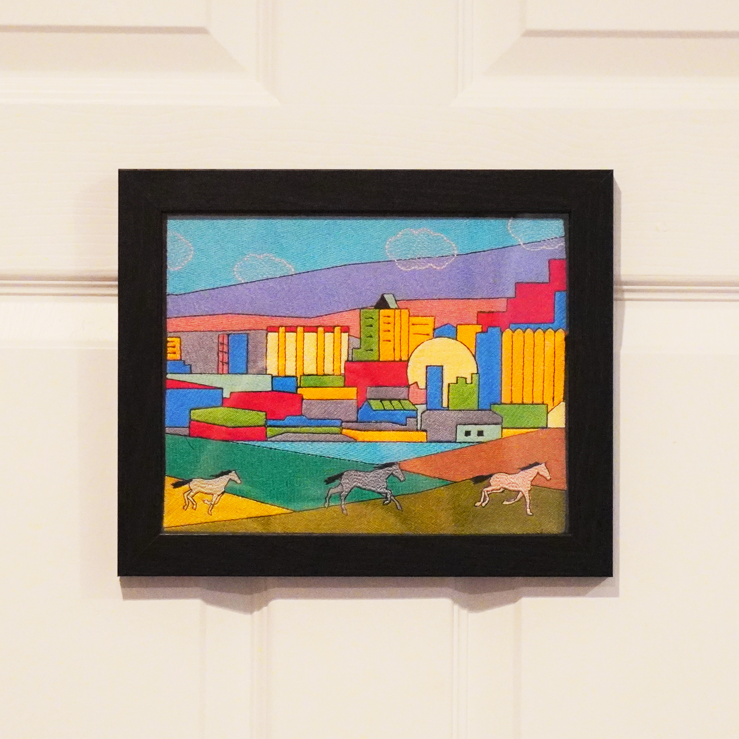 Reno Landscape Embroidery art