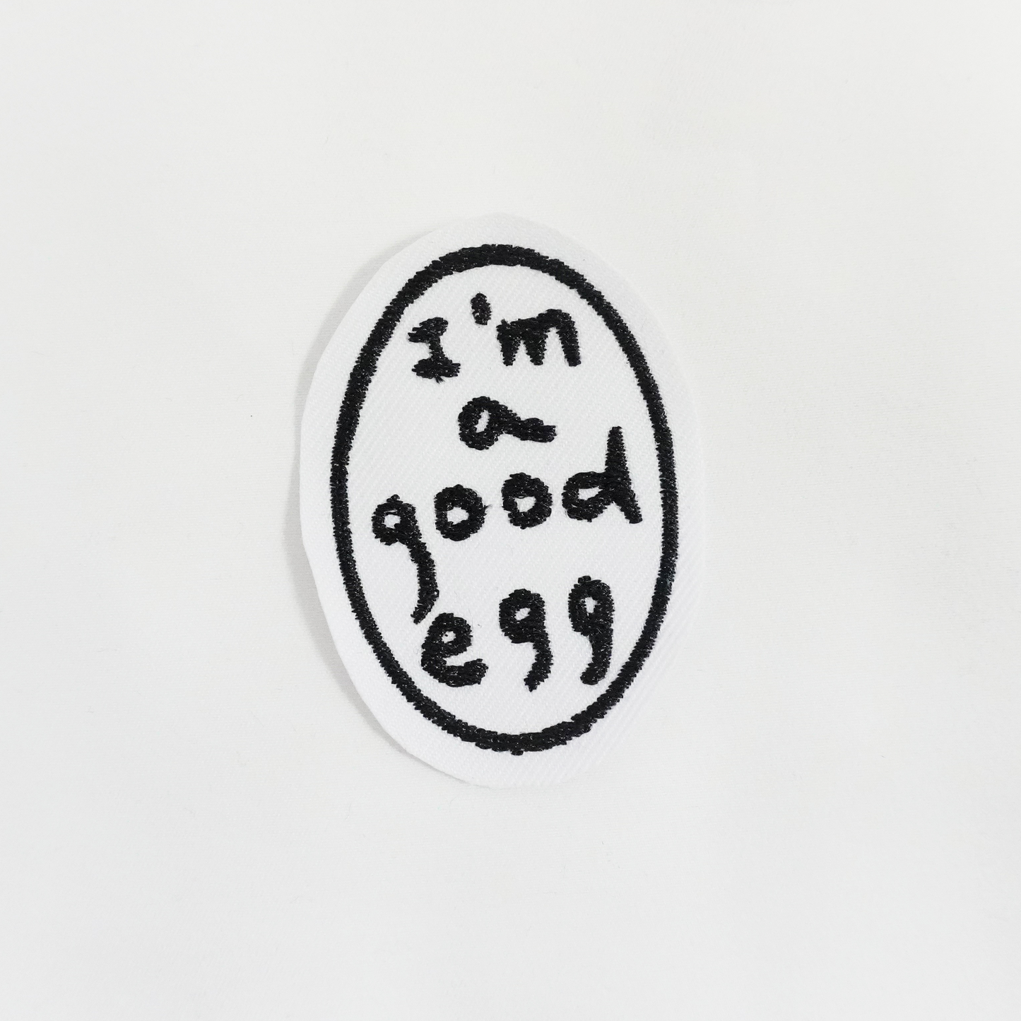 Good egg.  Sew-on