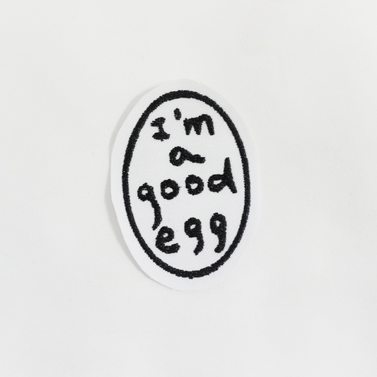 Good egg.  Sew-on