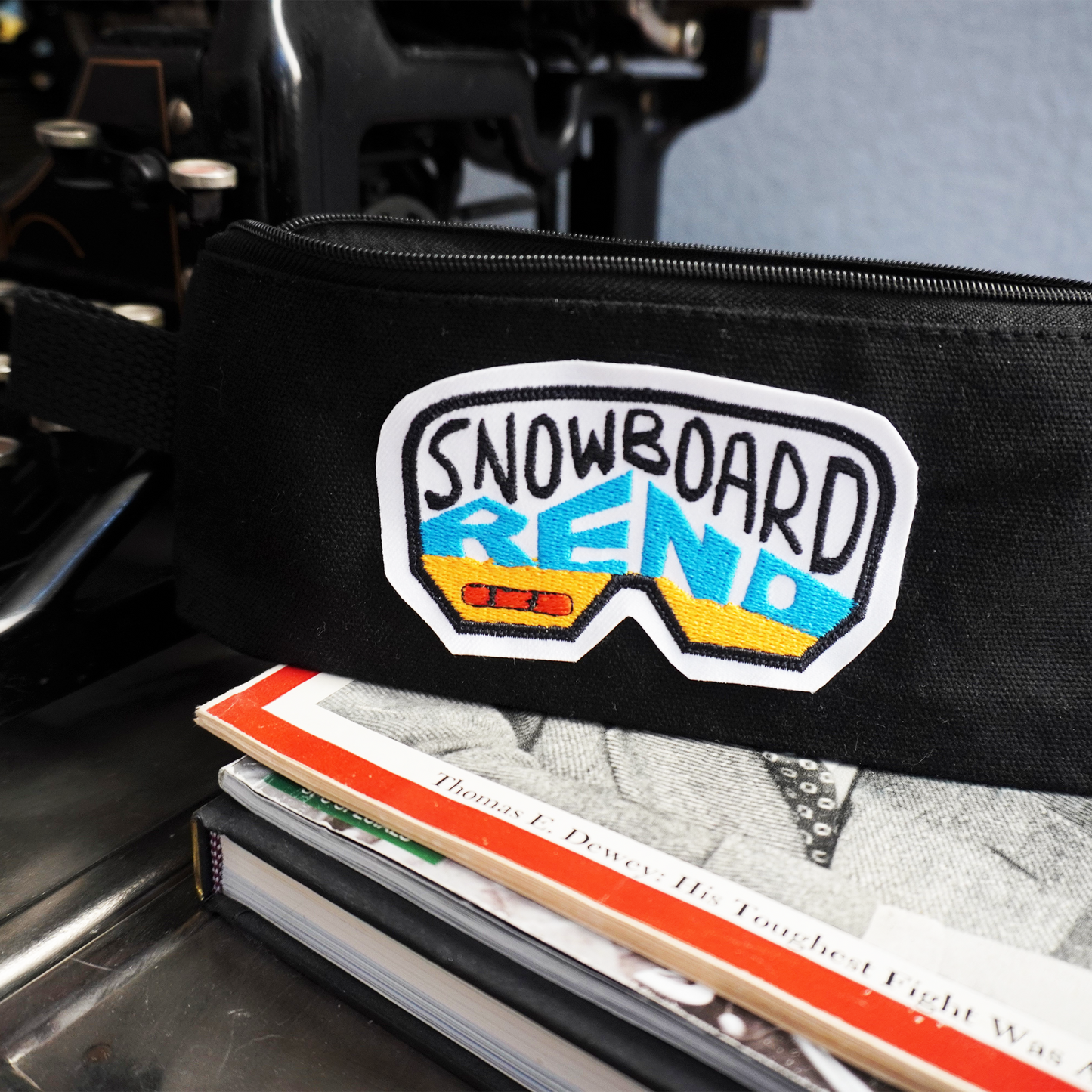 Black small pencil case- Reno goggle