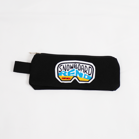 Black small pencil case- Reno goggle