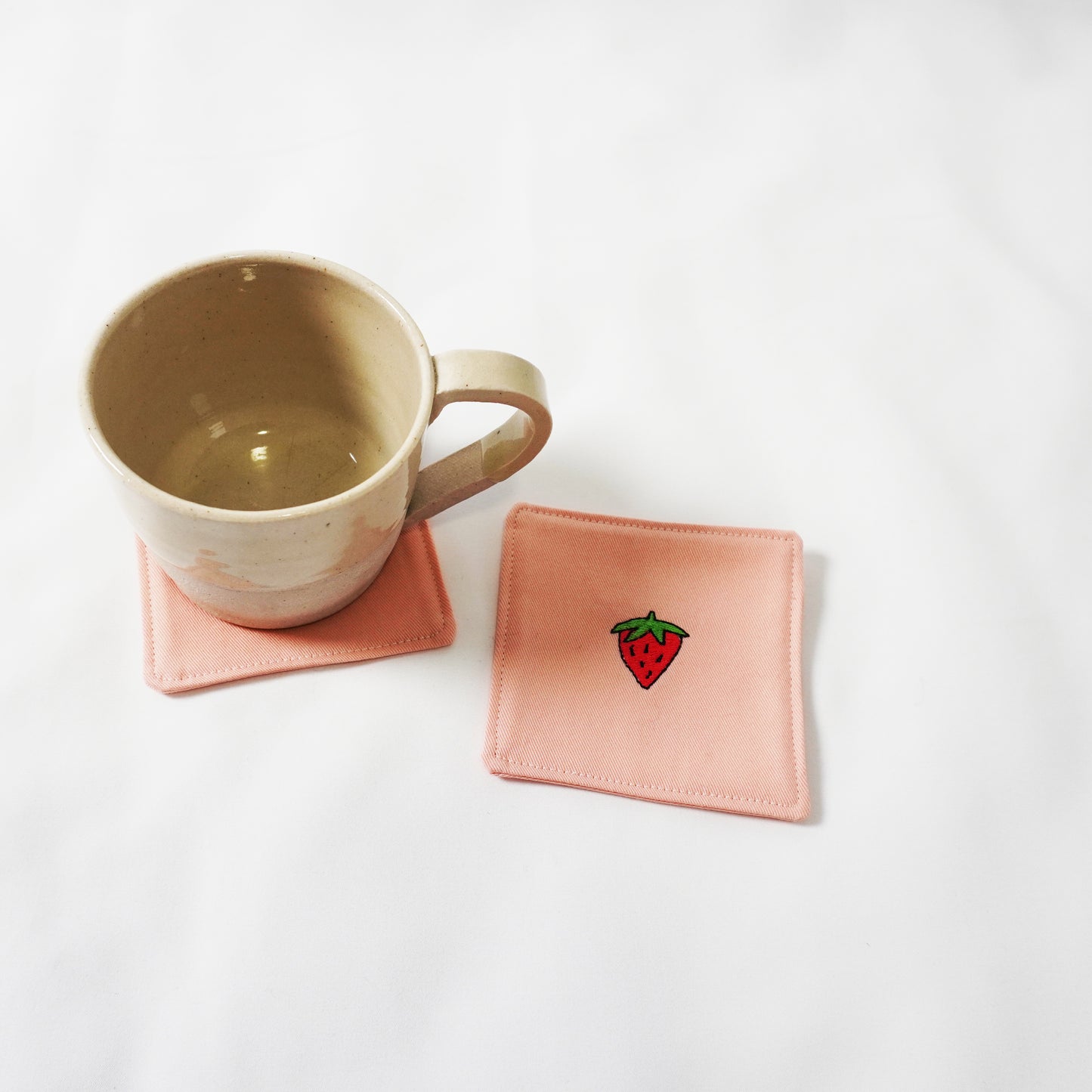 Cup & Coaster Set- Strawberry Bliss