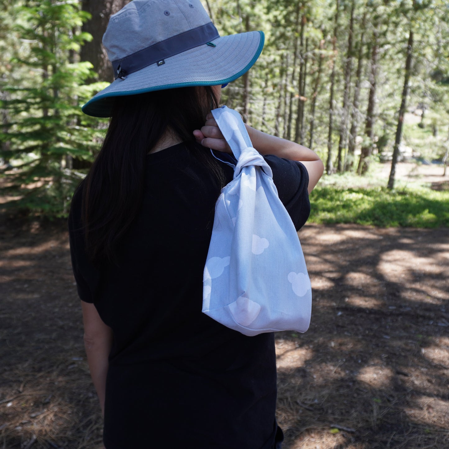 Hand-made Tote Bag - Sky is Blue