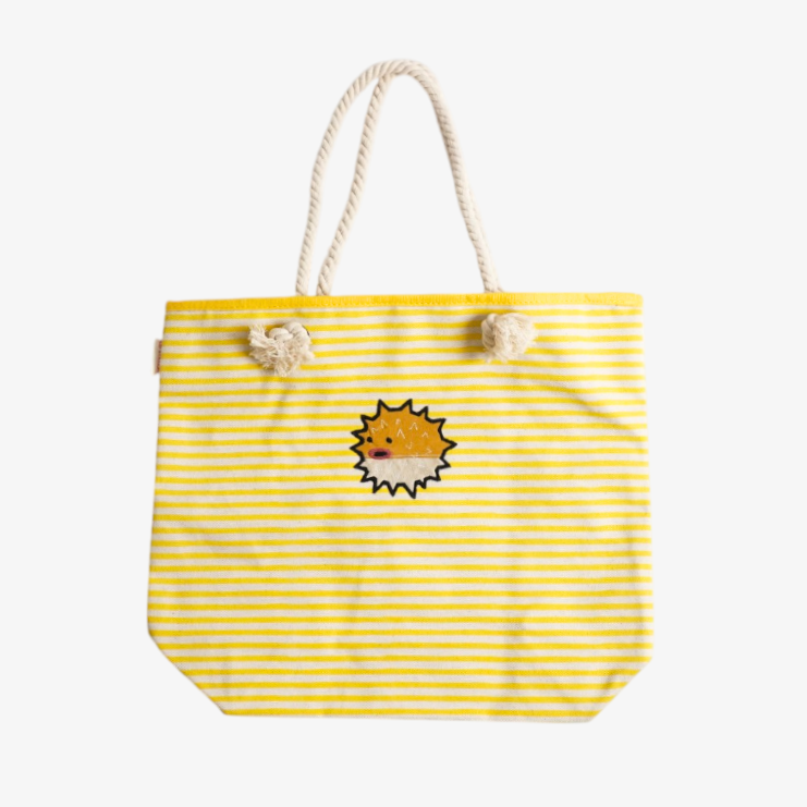 Puffer Knotted Rope Tote – Cute Rope Handle Tote Bag for Beach, Shopping & Summer Adventures