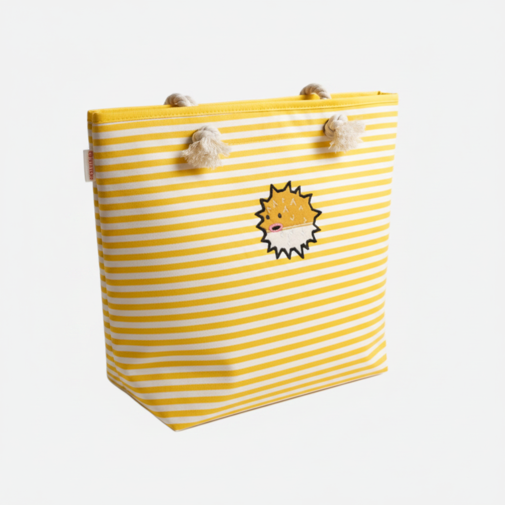 Puffer Knotted Rope Tote – Cute Rope Handle Tote Bag for Beach, Shopping & Summer Adventures