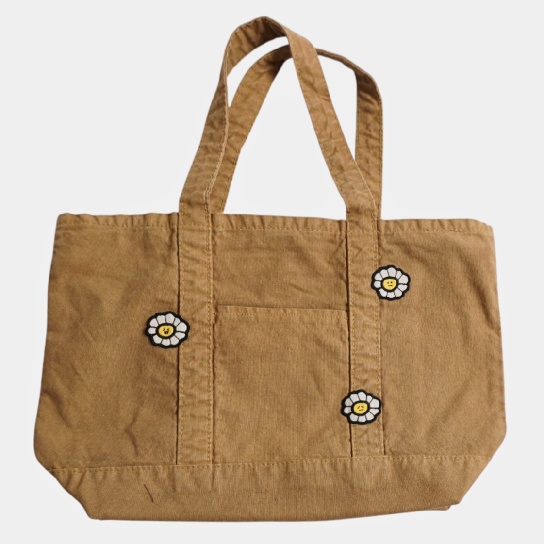 Ugly Flower Crossbody Classic Tote – Fun Floral Canvas Tote for Shopping, Work & Daily Style