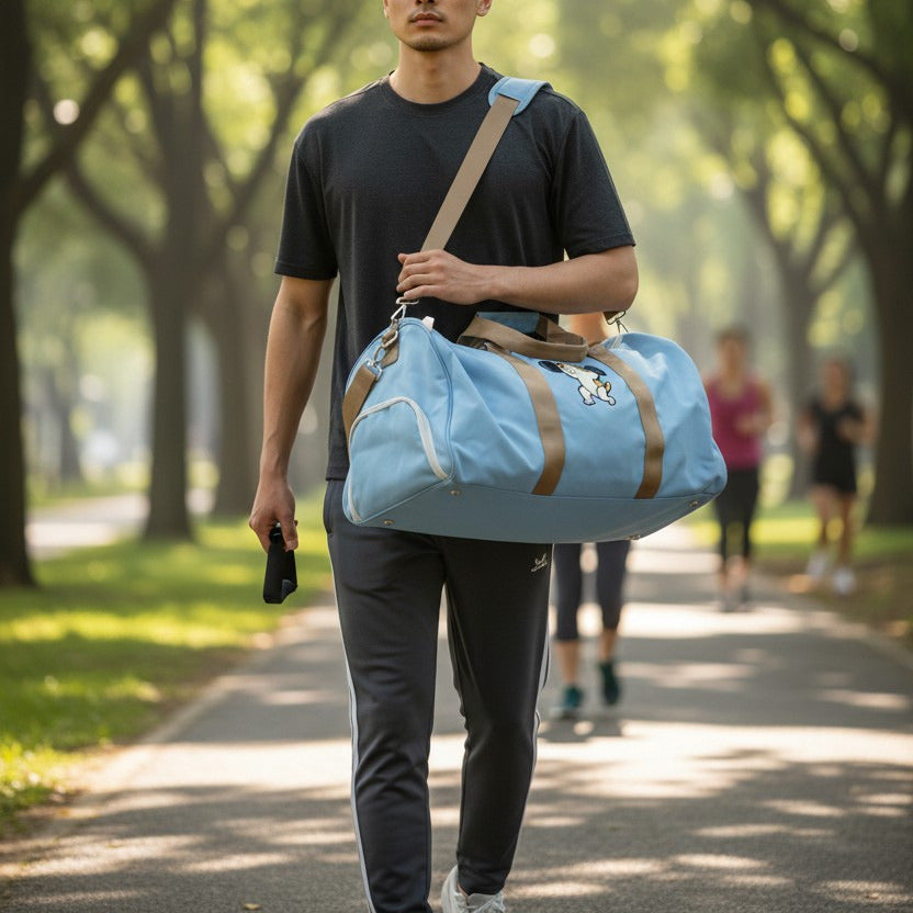 Gym Dog Motion Weekender Bag – Cute Overnight Travel Bag for Gym, Weekend Getaways & More
