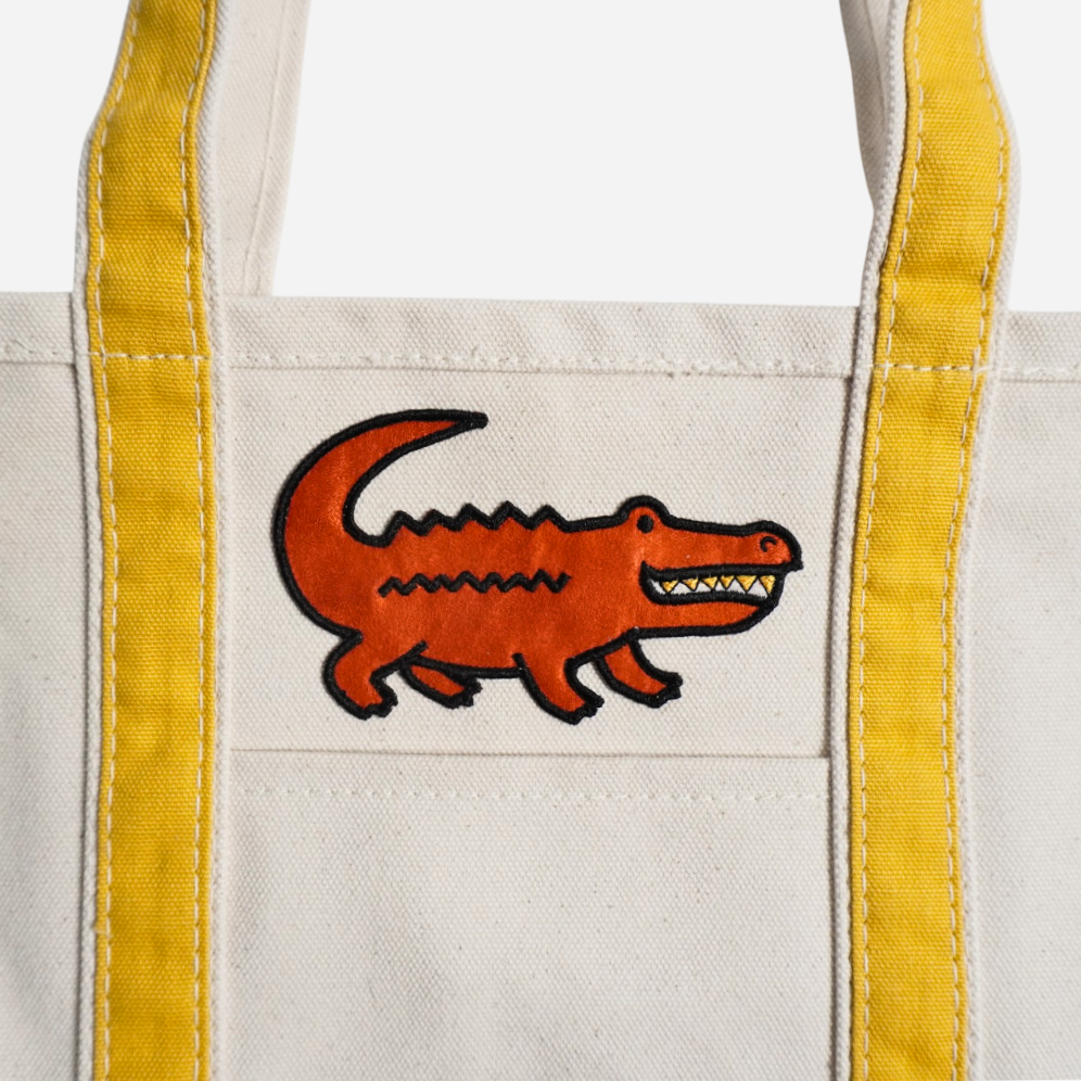 Crocodile Medium Classic Tote – Cute Everyday Canvas Tote Bag for Work, School & Shopping