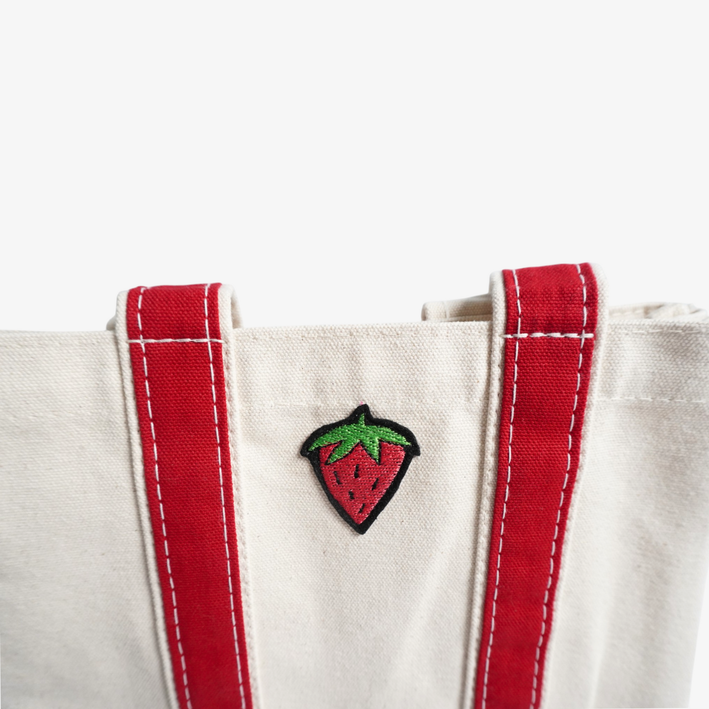 Strawberry Four Bottle Wine Carrier – Cute Canvas Wine Tote for Picnics, Parties & Housewarming Gifts