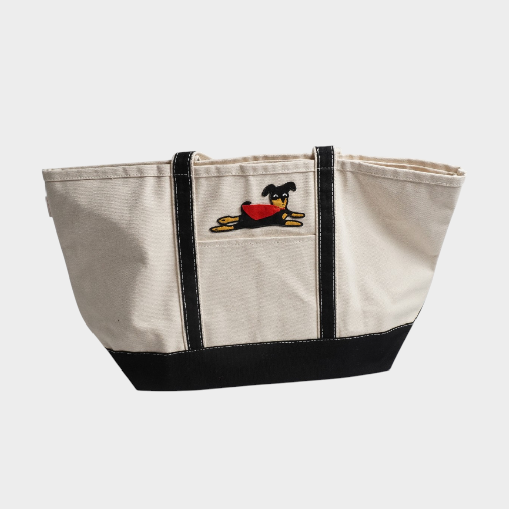Superdog Large Classic Tote – Cute Canvas Tote Bag for Shopping, Beach Trips & Everyday Adventures