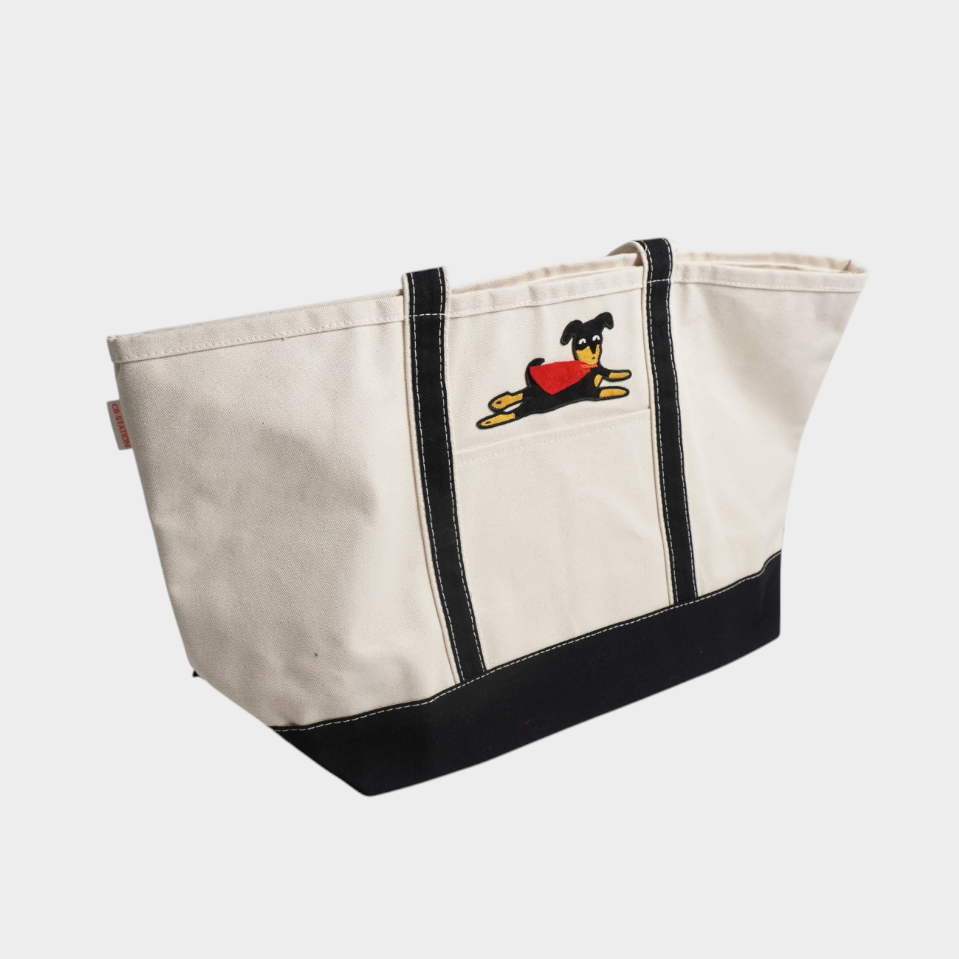 Superdog Large Classic Tote – Cute Canvas Tote Bag for Shopping, Beach Trips & Everyday Adventures