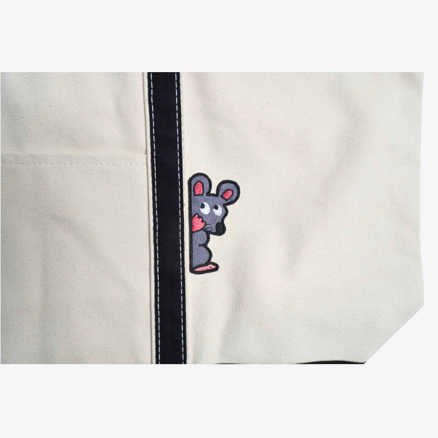 Cat & Mouse Large Classic Tote – Funny Canvas Tote Bag for Daily Errands, School & Gifts