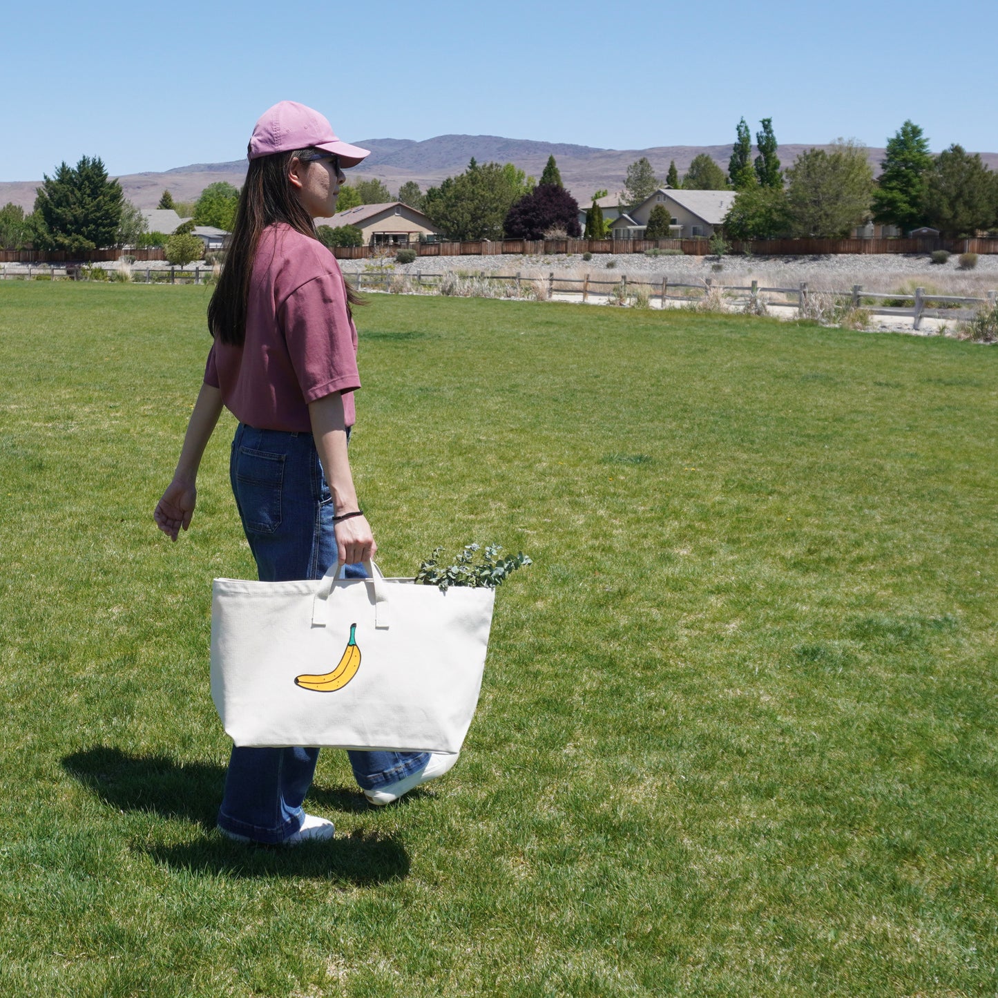 Banana Farmers Tote Wide – Fun Canvas Grocery Tote Bag for Farmers Markets & Daily Shopping