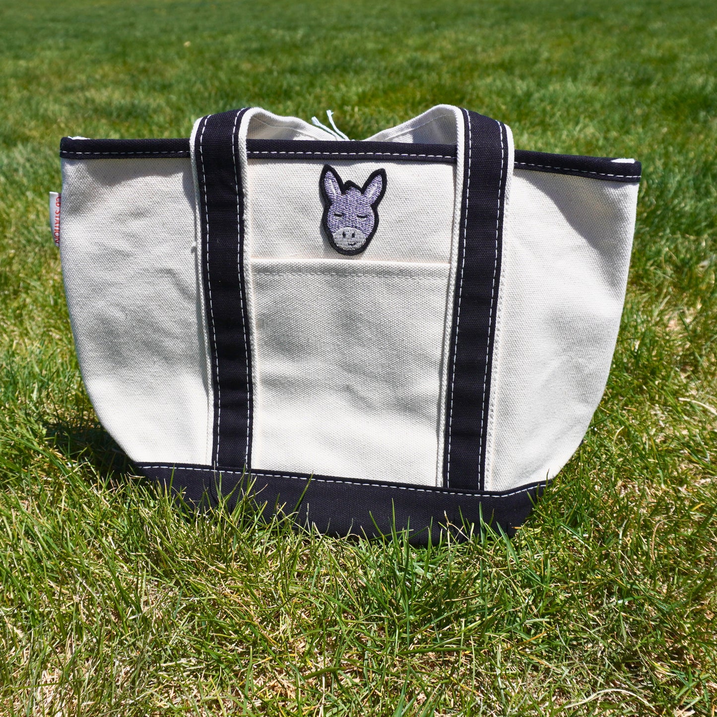 Donkey Handy Open Top Tote – Cute Canvas Everyday Tote Bag for Shopping, Work & Daily Essentials