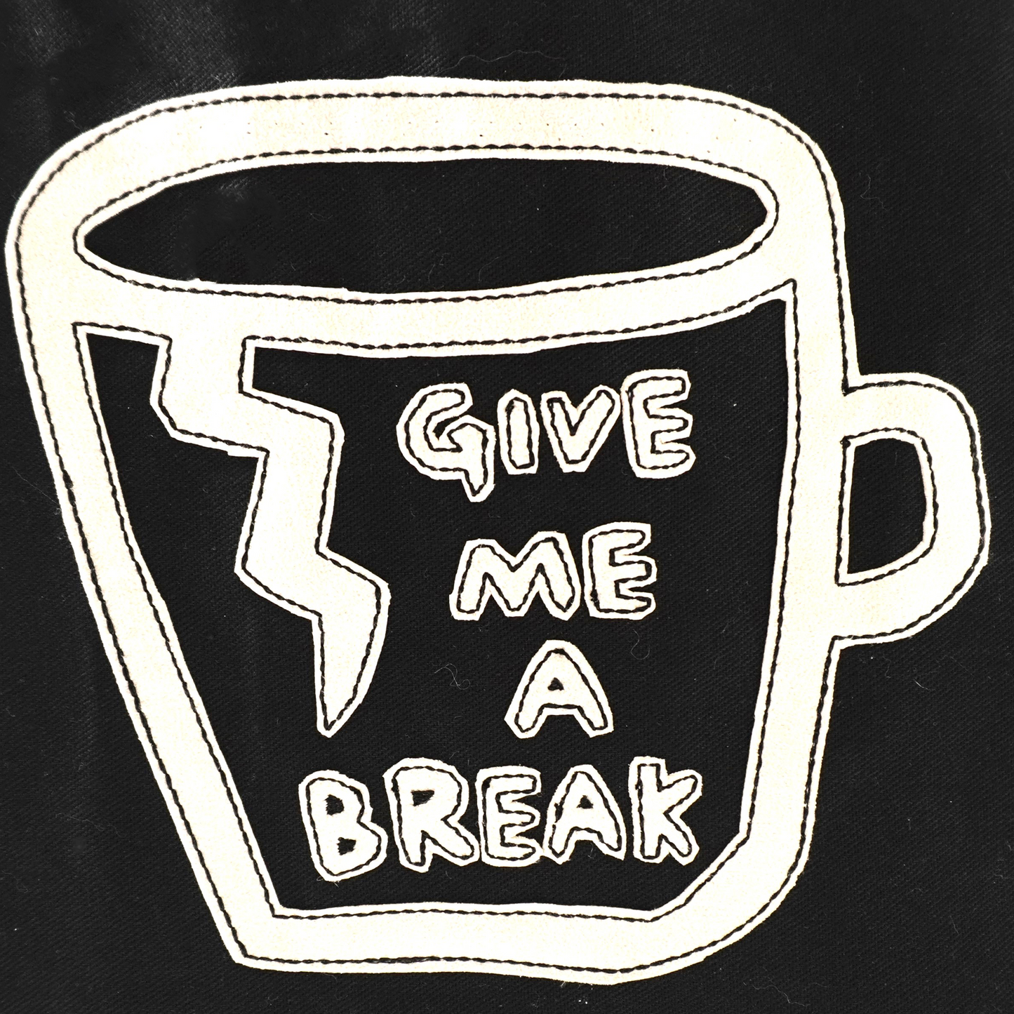 Hand-made Tote Bag - Give me a break