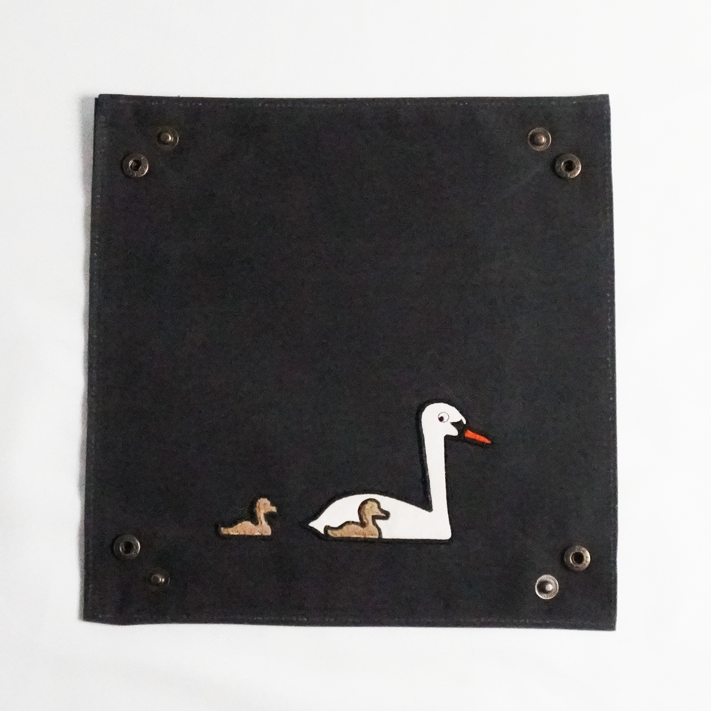 Swan Family Desk Tray – Wax Canvas Organizer