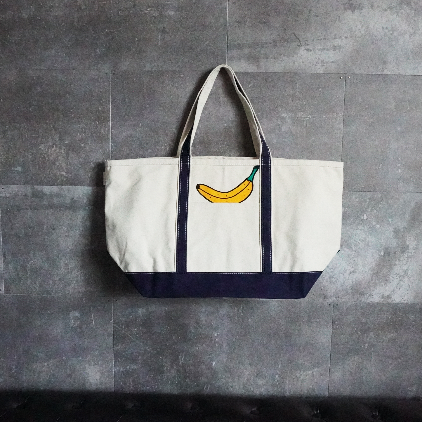 Banana Large Tote – Embroidered Canvas Bag