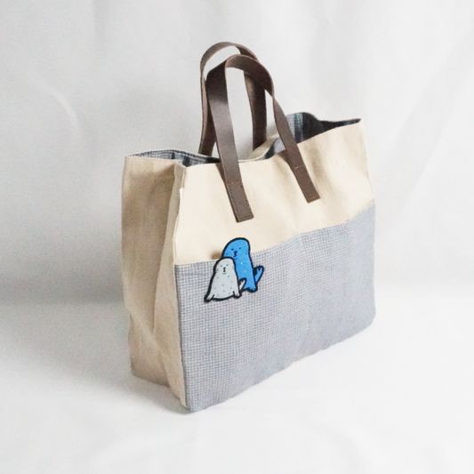 Seals Book Tote – Embroidered Canvas Bag