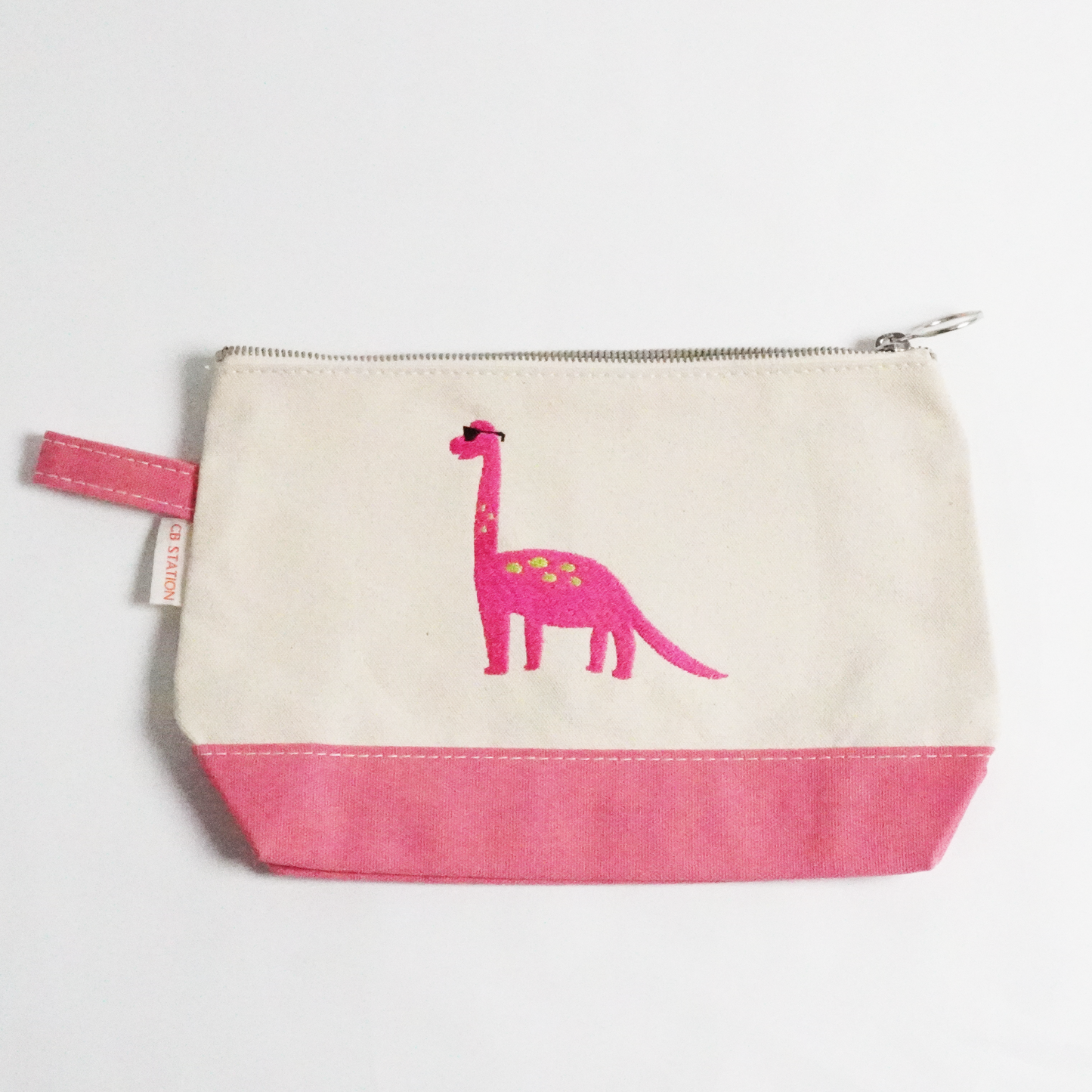 Pink Dinosaur Makeup Pouch – Fun and Practical Organizer for Essentials