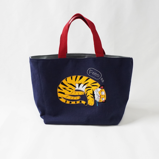 Hand-made Tote Bag - Sleepy Tiger